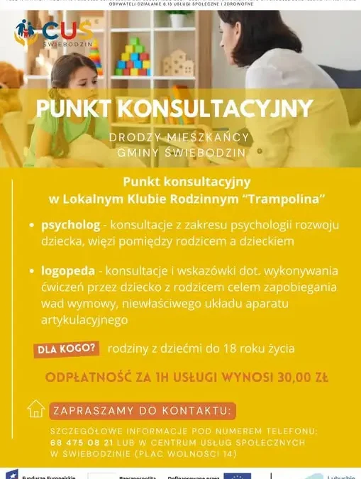 Wolne miejsca na konsultacje psychologiczne w Świebodzinie