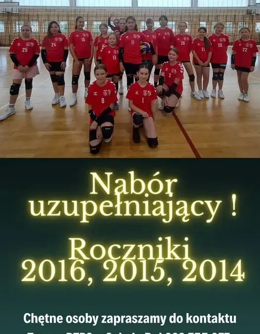 Nabór dziewczynek do minisiatkówki – roczniki 2014-2016