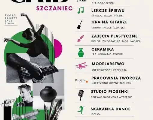 Centrum Kultury i Biblioteki w Szczańcu przypomina: trwają zapisy na zajęcia dodatkowe