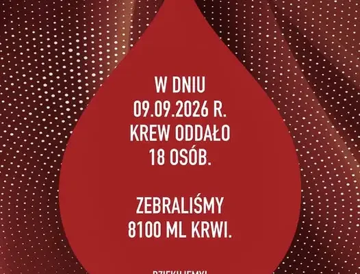 18 osób oddało krew w Zbąszynku – zebrano 8100 ml