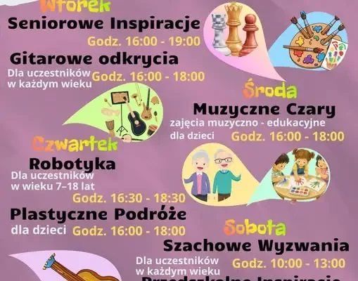Zajęcia popołudniowe w GOKiB Lubrza – zapisy od 1 października