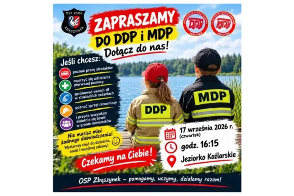OSP Zbąszynek zaprasza dzieci i młodzież na spotkanie drużyn pożarniczych