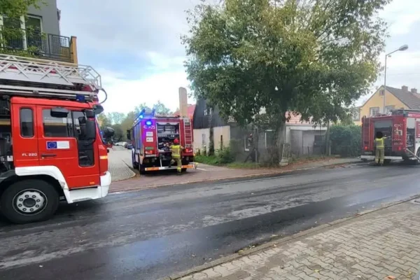 Pożar przy ul. Młyńskiej w Świebodzinie – szybka akcja strażaków