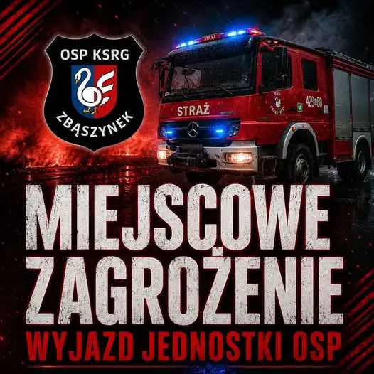 Zbąszynek: Strażacy usunęli nadłamany konar przy ulicy Sportowej