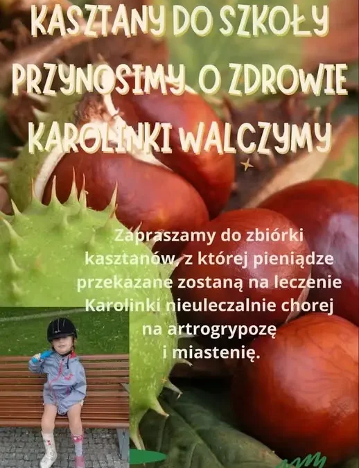 Szczaniec zbiera kasztany dla Karolinki – każdy gest się liczy