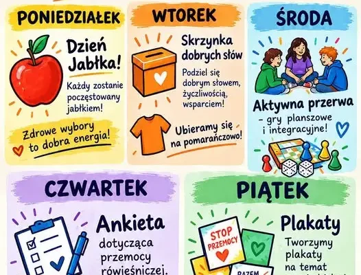 Tydzień przeciwdziałania przemocy rówieśniczej w PSP 7 w Świebodzinie