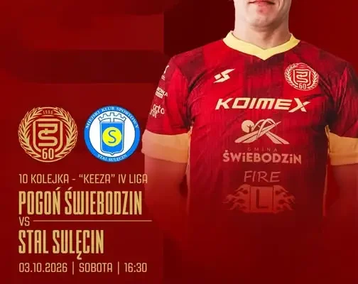 Pogoń Świebodzin zagra ze Stalą Sulęcin w 10. kolejce IV Ligi Lubuskiej