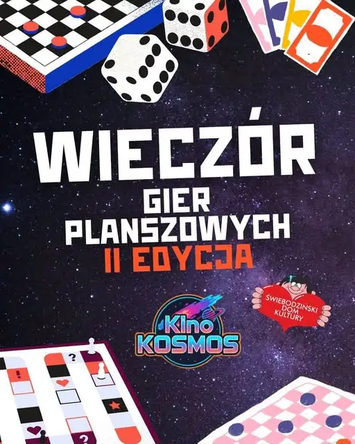 Wieczór z planszówkami w Świebodzińskim Domu Kultury