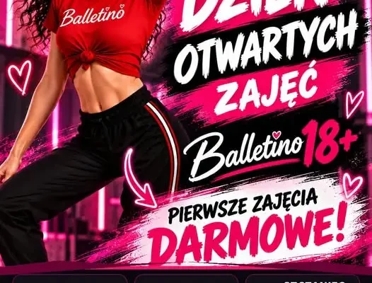 Dzień Otwarty Balletino 18+ w Szczańcu – bezpłatny taniec dla Pań