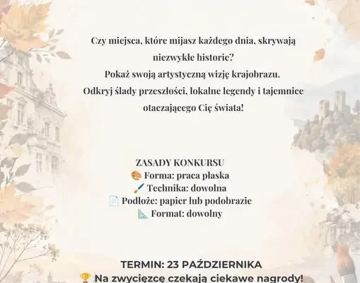 Jesienny konkurs plastyczny dla uczniów z okazji Ogólnopolskiego Dnia Krajobrazu