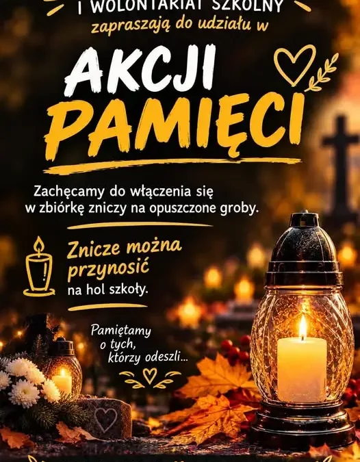 Lubrza: szkolna zbiórka zniczy na opuszczone groby potrwa do piątku