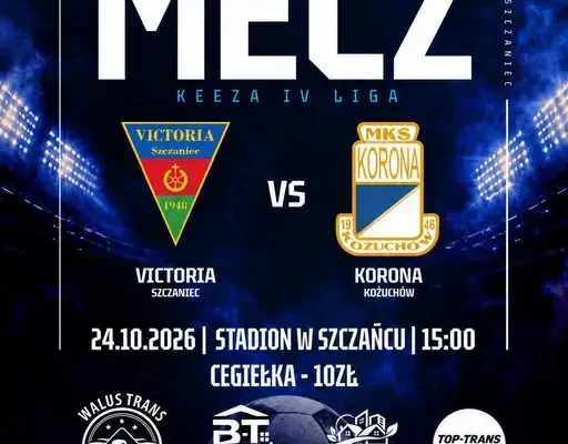 Victoria Szczaniec zmierzy się z Koroną Kożuchów. Mecz poprzedzi minuta ciszy